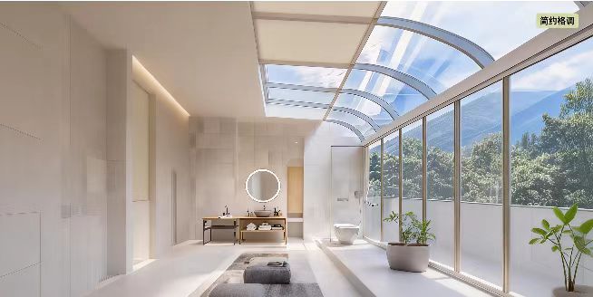 智能蜂巢天棚帘1